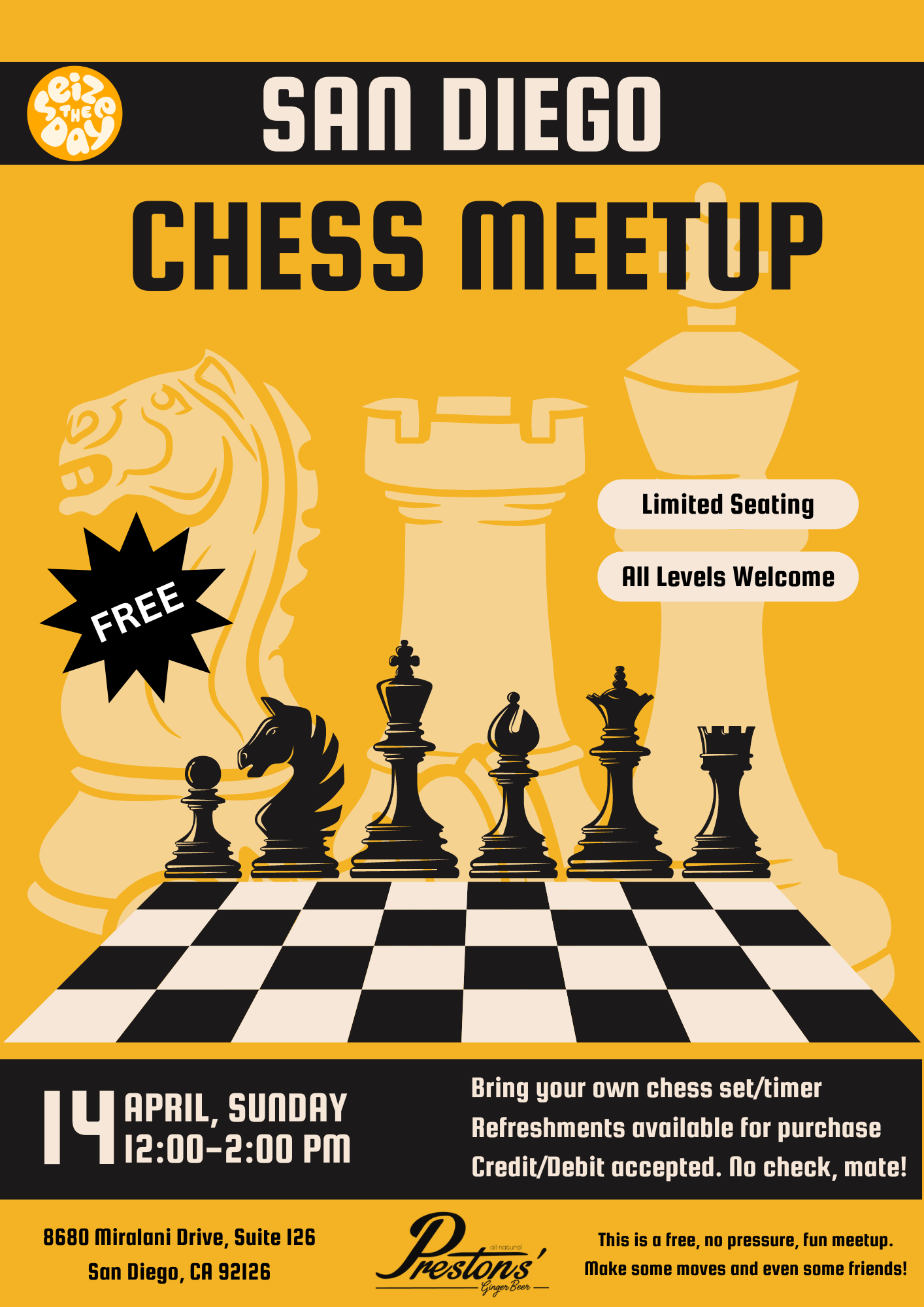 Chess Meet Up: Sunday April 14th